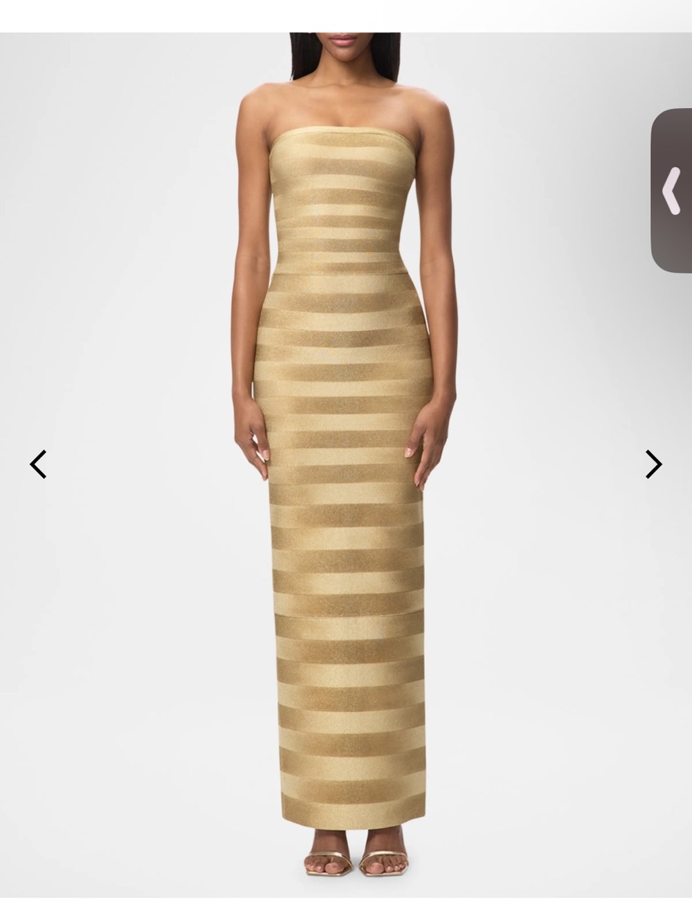 Herve Leger The Nia Strapless Bandage Gown